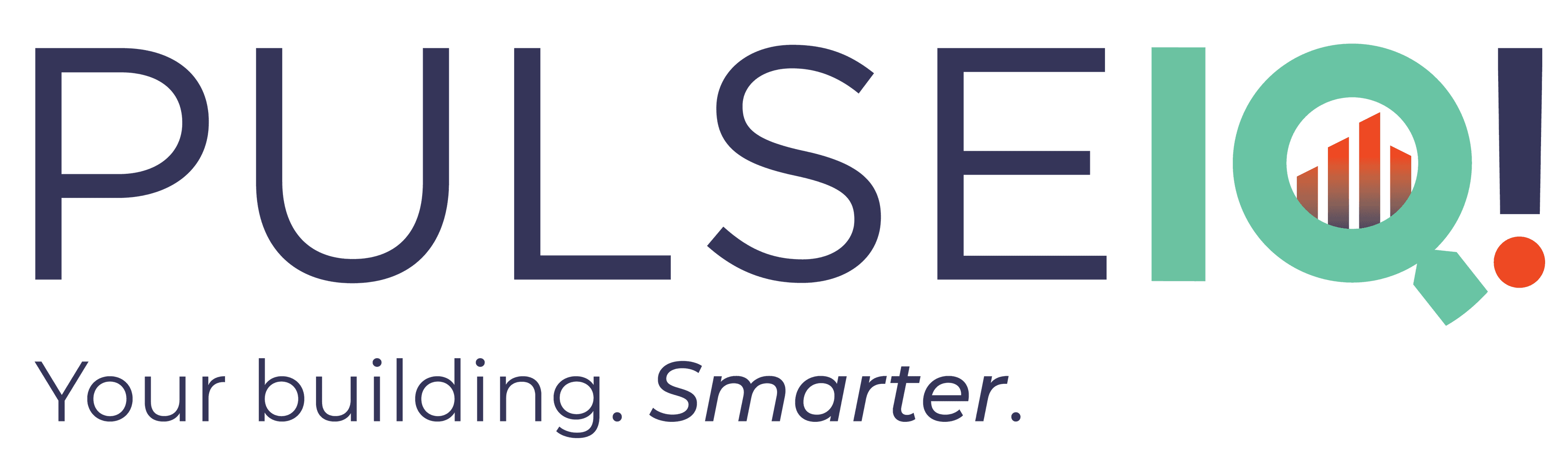 Pulse IQ product lockup — Your building. Smarter.