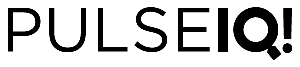 Monochrome mark for dark surfaces and print — the exclamation dot stays as the only accent.